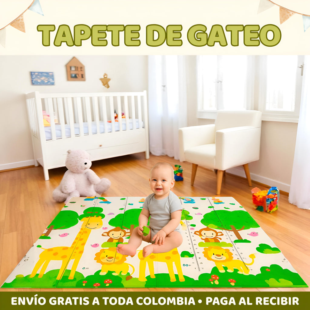 Alfombra infantil para gatear de doble cara – Max Click Store