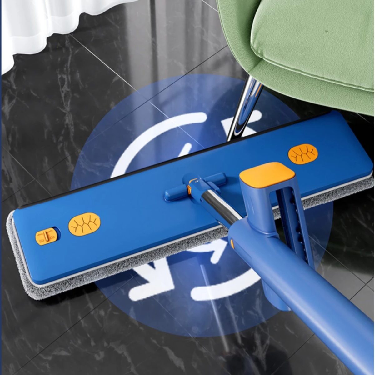 FREGONA PLANA DE 45 CM CON GIRO AUTOMÁTICO PREMIUM