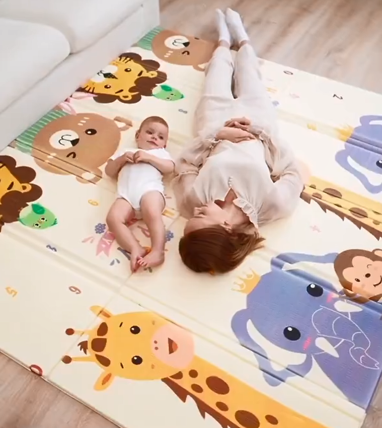 Alfombra infantil para gatear de doble cara – Max Click Store